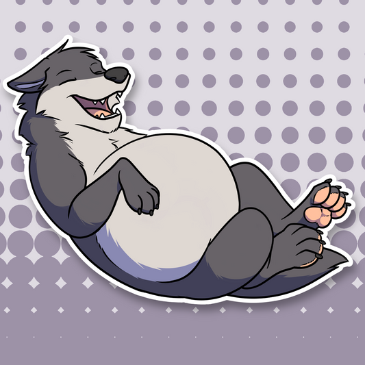Stuffed Wolf Sticker